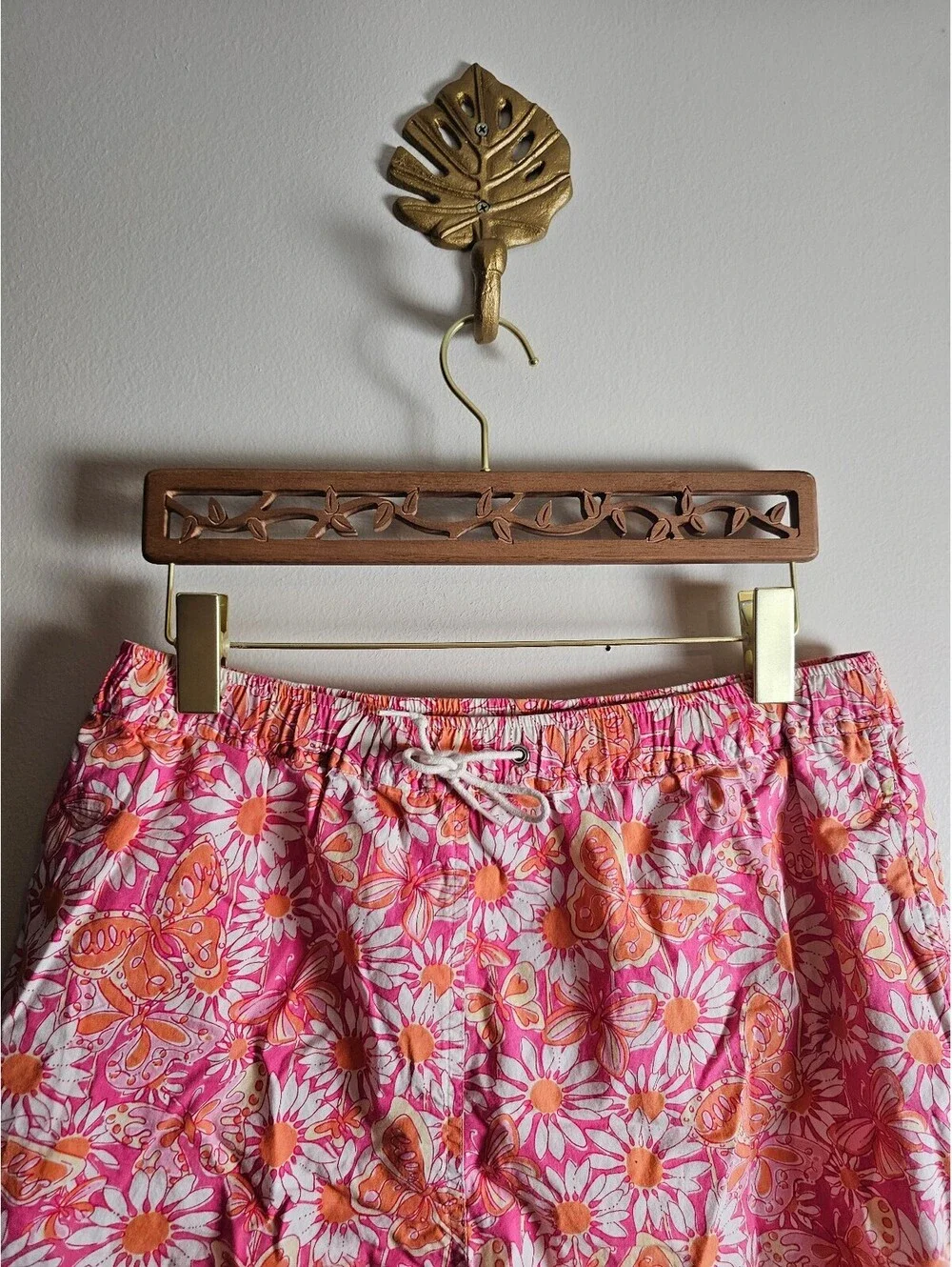 Lilly Pulitzier Swim Pink & Organge Men Size S Trunks